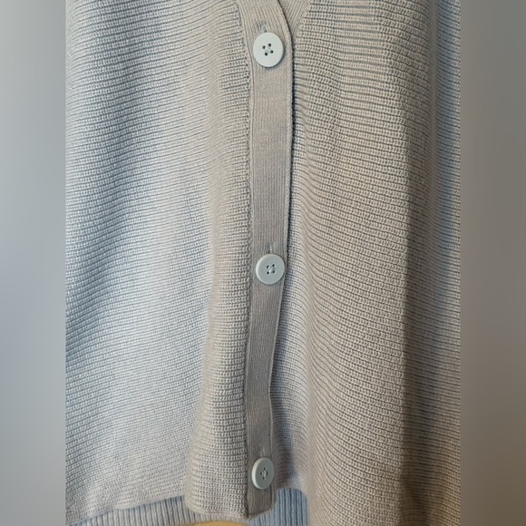 Lululemon Merino Wool Blend Ribbed Button Front Cardigan Blue Size 10 - Picture 4 of 8